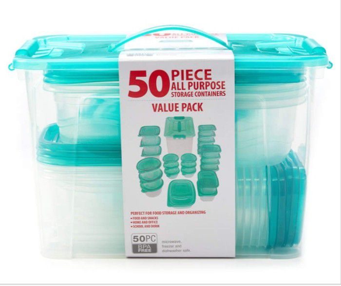 Storage Containers, 50-Piece Set