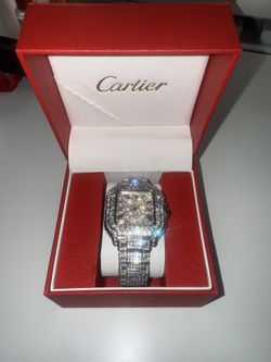 Moissanite Cartier Watch 