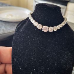 925 Sterling Silver 7" Tennis Bracelet,  AAA  Cz  4.96mm, 