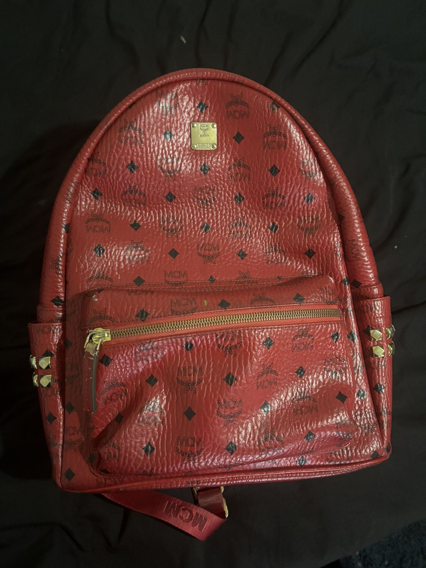 Red Mcm bag