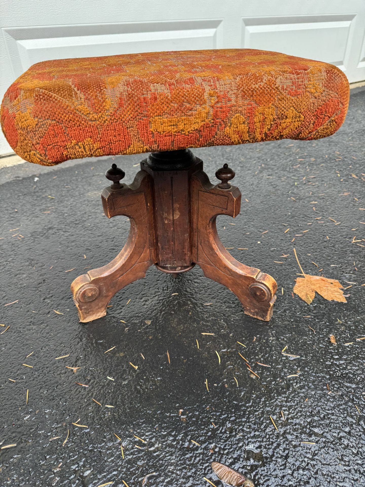 Old Adjustable Height Stool