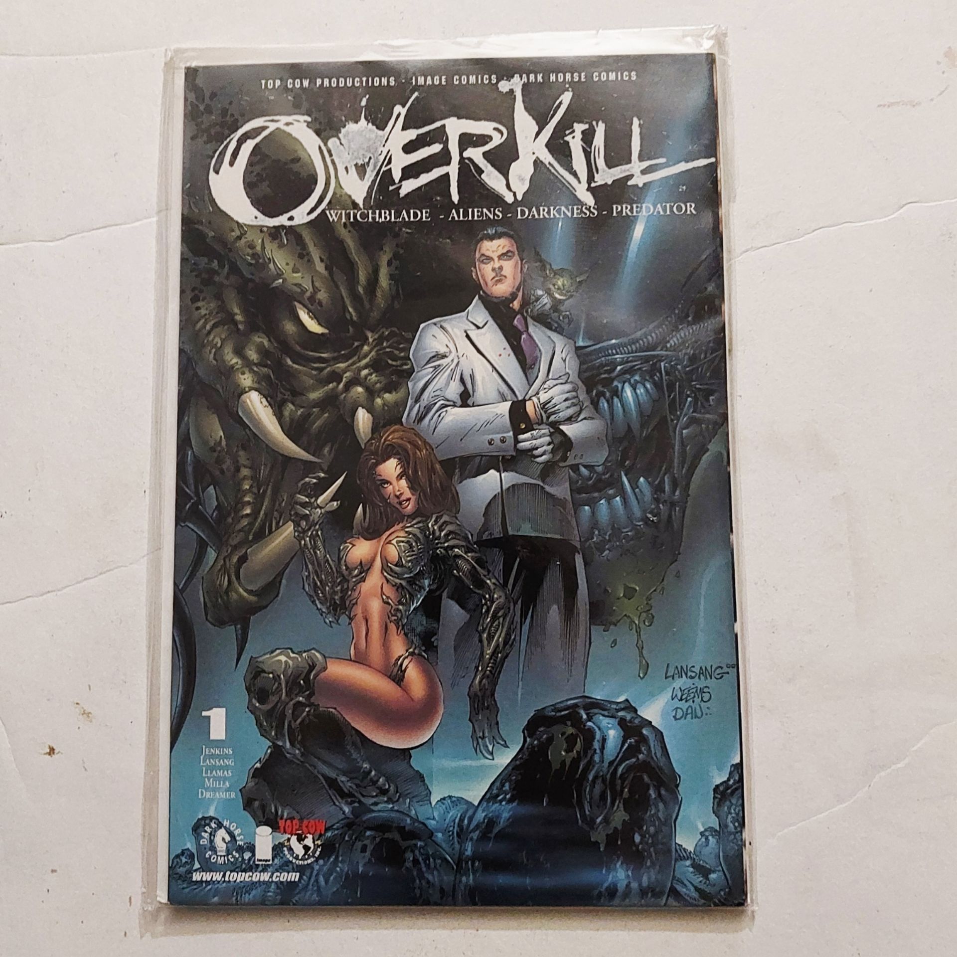 Overkill Comic #1 Witchblade Aliens Darkness Predator Top Cow Image Dark Horse