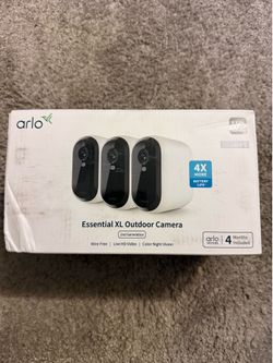New Arlo Essential XL Wireless Outdoor 3Pack Cameras