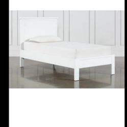 White Twin Bed 