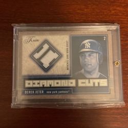 Derek Jeter Game Used Jersey Card Nice !!!