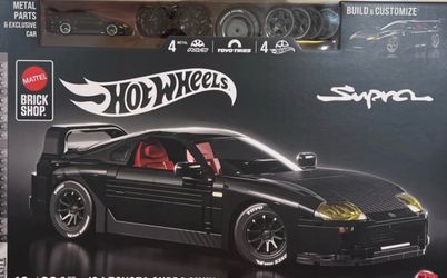 Hot Wheels Mattel Brick Shop Toyota Supra Build Set