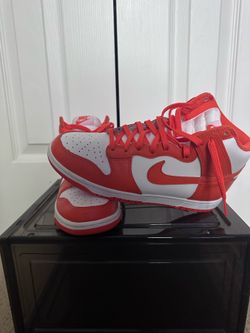 Nike Dunk High Syracuse 2021 White/Orange Blaze Leather High Top