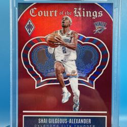 Shai Gilgeous-Alexander 2023-24 Panini Phoenix Court of the Kings Red #12 /125