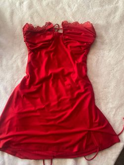 Large Red Dress