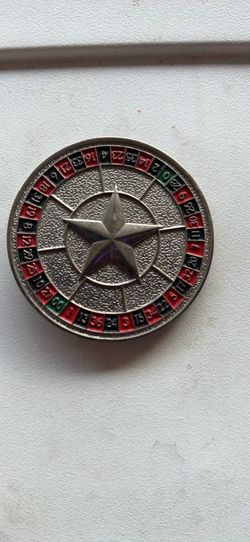 Vintage Roulette Belt Buckle