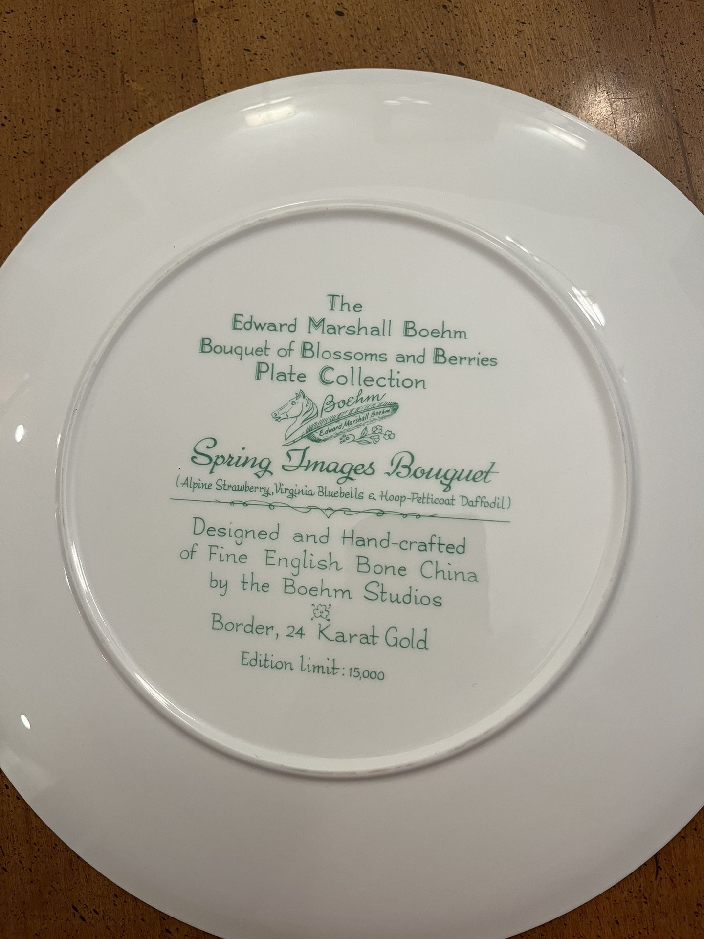 Edward Marshall Bohem Plates
