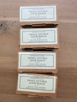 Restoration Hardware Small Double Loop Rings