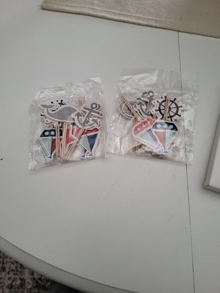 Nautical Cupcake Toppers 