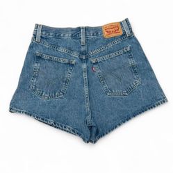 Levi's blue High Waisted Mom Shorts