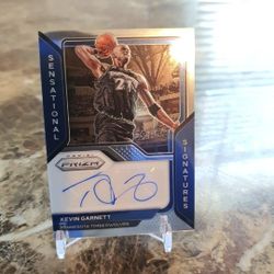 Kevin Garnett Autograph Prizm Card