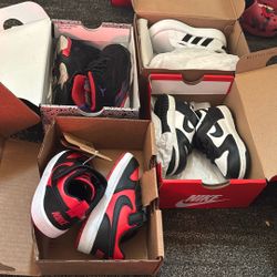 4 pairs of shoes 2 new and 2 slightly new 