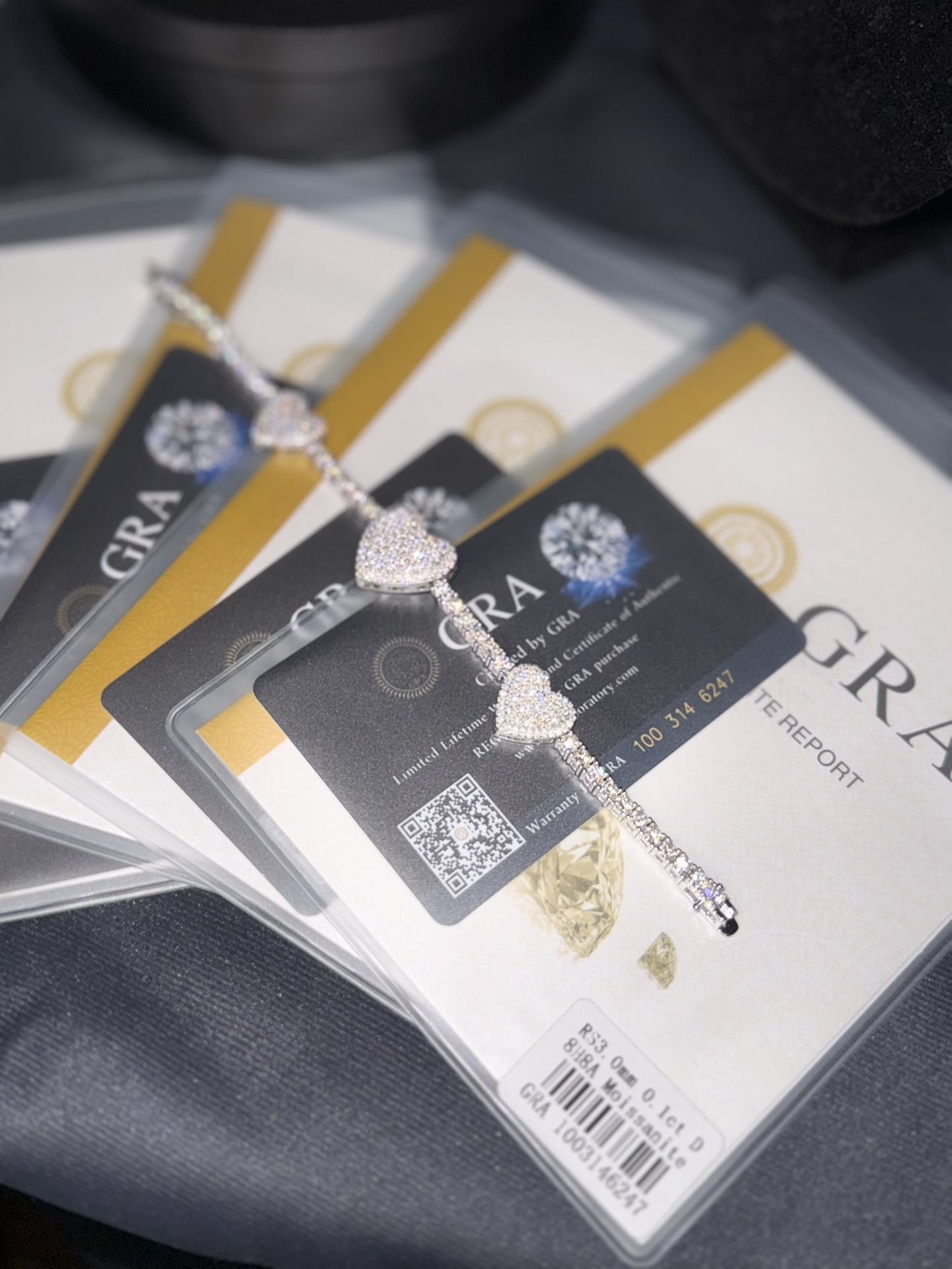 Iced Out Heart/ Tennis Bracelet