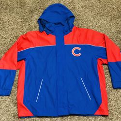 Chicago Cubs Genuine Merchandise Full Zip Windbreaker Jacket Size XL 80s-90s
