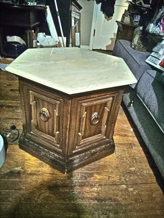 Hexagonal Mid Century Modern Side Table Set Of 2