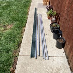 5- 6 ft. And 4-8ft Heavy Duty Plant and Garden Stake
