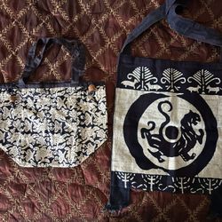 Two Folk Art Bags 