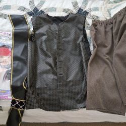 Custume Made, Men's GENTLY USED Multi Pieace Pirate Costume With Coat, REN. FAIRE