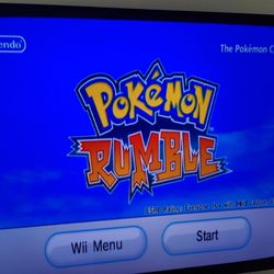 Nintendo Wii w/ Pokemon Rumble
