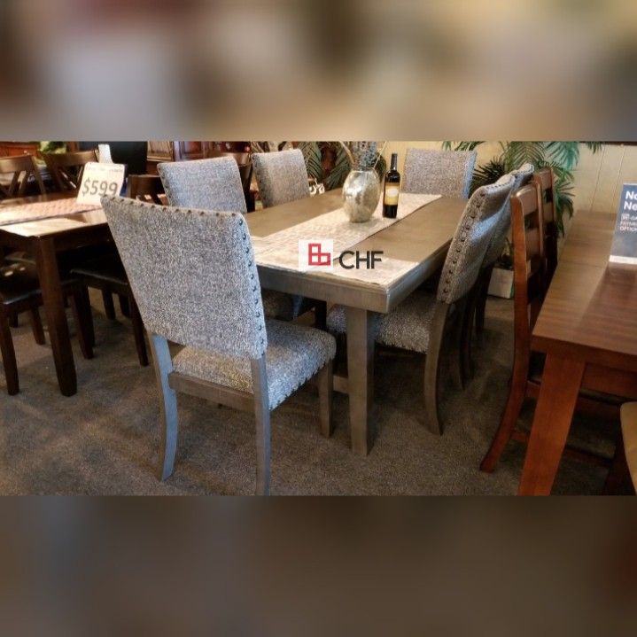 7 Pc Rectangular dining table set