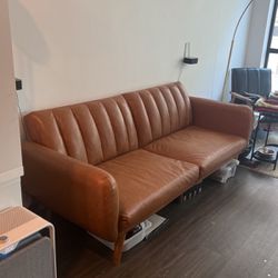Pleather Couch 