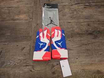 JORDAN LEGEND LONG CUFF BASEBALL BATTING GLOVES MENS...SZ XL...BNWT