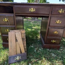 Desk, Antique, Needs Refinish Plus Drawer Repair