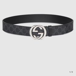 Gucci GG Supreme Canvas Belt Men’s