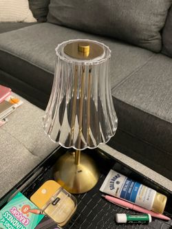 Lamps. Set of two.  Rechargeable.  Gold