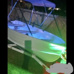 Small Boat With Mercury Engine 