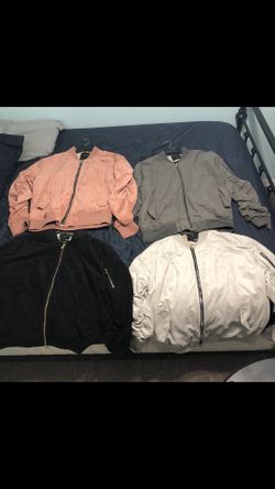 ‘Lifted Anchors’ Suede Bird Bomber Jackets 2XL