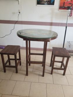 Coin Table, Real Wood, Built To Less, $650.00 0BO