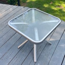Little glass and table $10
