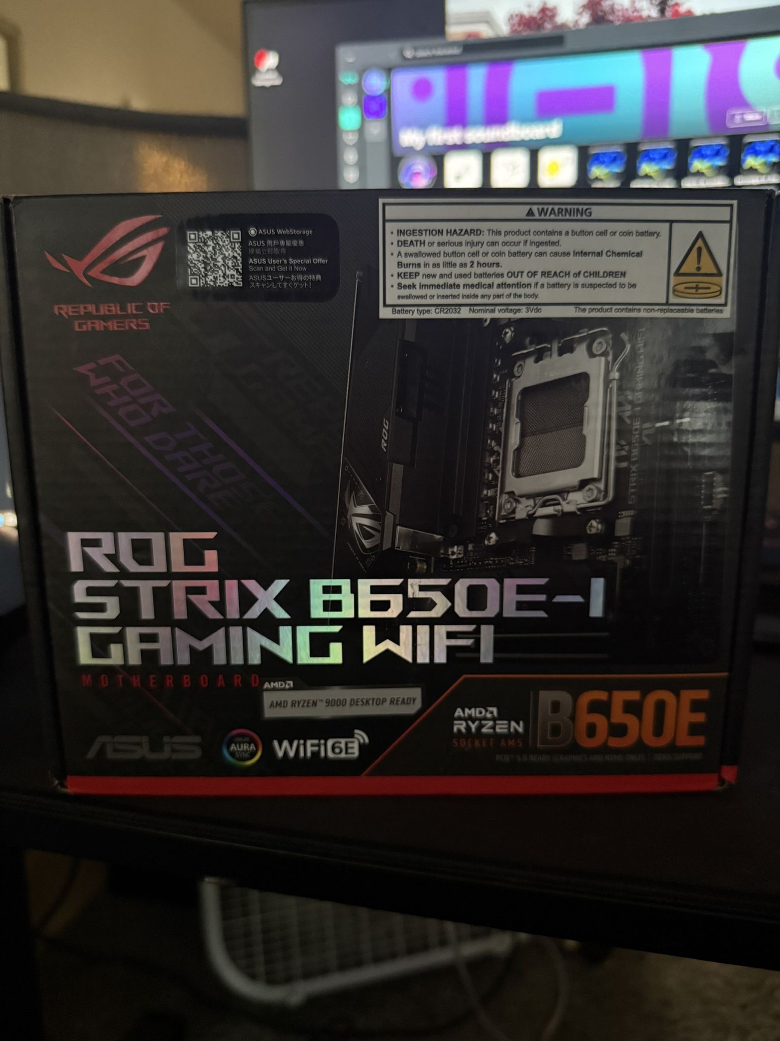 ASUS ROG Strix B650E-I Gaming WiFi AMD B650 AM5