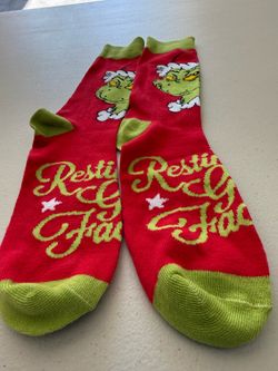 The Grinch  Christmas socks. New. Unused