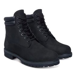TIMBERLAND 6 INCH DOUBLE COLLAR - SHOES - MEN'S - BLACK