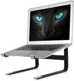 Laptop Stand, Ergonomic Aluminum Laptop Mount Computer Stand Detachable Laptop Riser Notebook Holder Stand for Desk Compatible with MacBook Air Pro,
