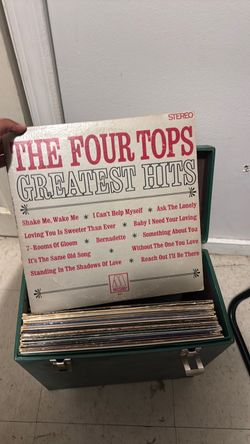 Classic antique Vinyl Records + case