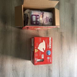 Newborn Diaper Lot – Huggies + Parent’s Choice (N Size)