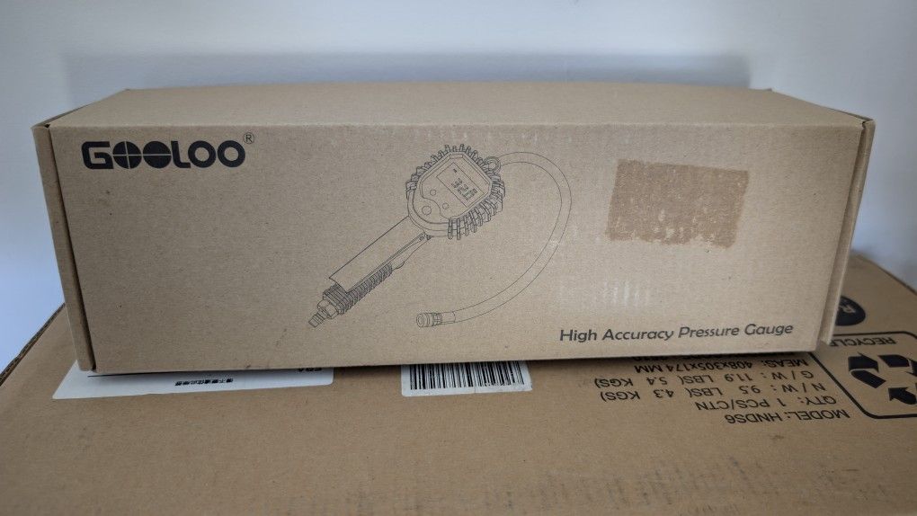 GOOLOO Digital Tire Pressure Gauge, 255 PSI Tire Inflator Air Chuck and Compressor Accessories