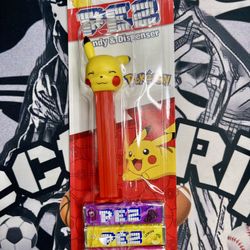 Rare Pikachu (eyes closed) PEZ Candy Dispenser *sealed