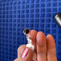 Smokey Topaz Pendant Silver