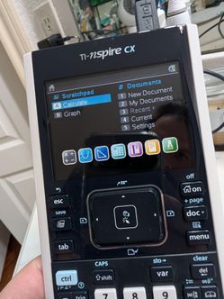 TI Nspire CX calculator.