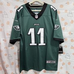 Nike NFL Philadelphia Eagles Carson Wentz Green White Football Jersey
