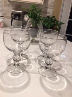 4 Copas Cocteleras de Princess house Nuevas Sin Caja $80