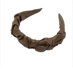 New Brown Leather Women High Quality Headband